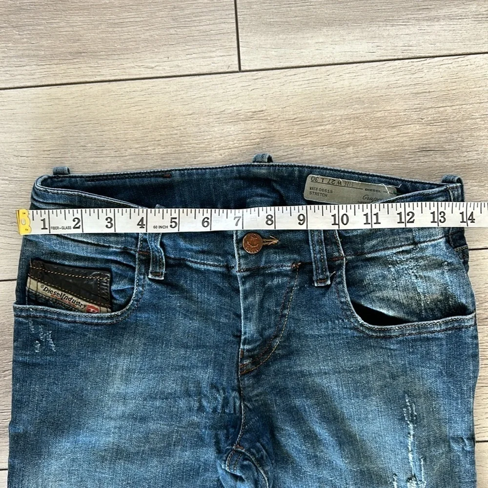 Diesel Gupree super slim skinny low waist rise jeans size 27